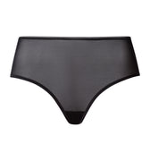 Smooth Illusion Semi-Transparent Tulle Full Briefs | Black 70845-019